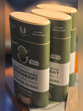 Three New Tubes Of Dr. Squatch x Star Wars Wisdom Guard Deodorant